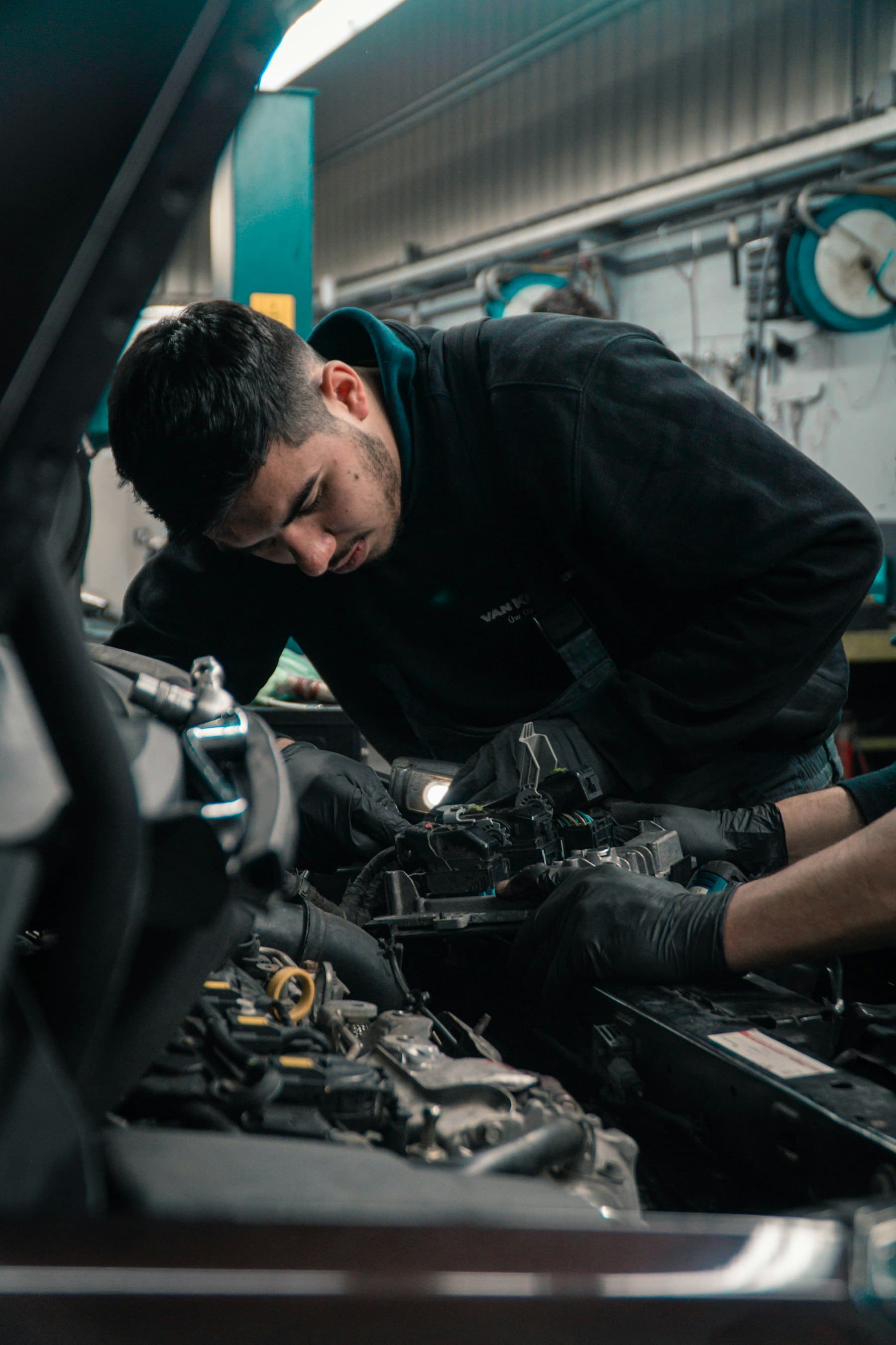 Engine repair work